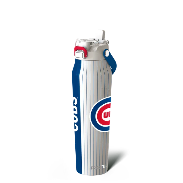 Bottle Buddy 32oz - Chicago Cubs, Gameday — bottle32-white-mlb-cubs-stripe